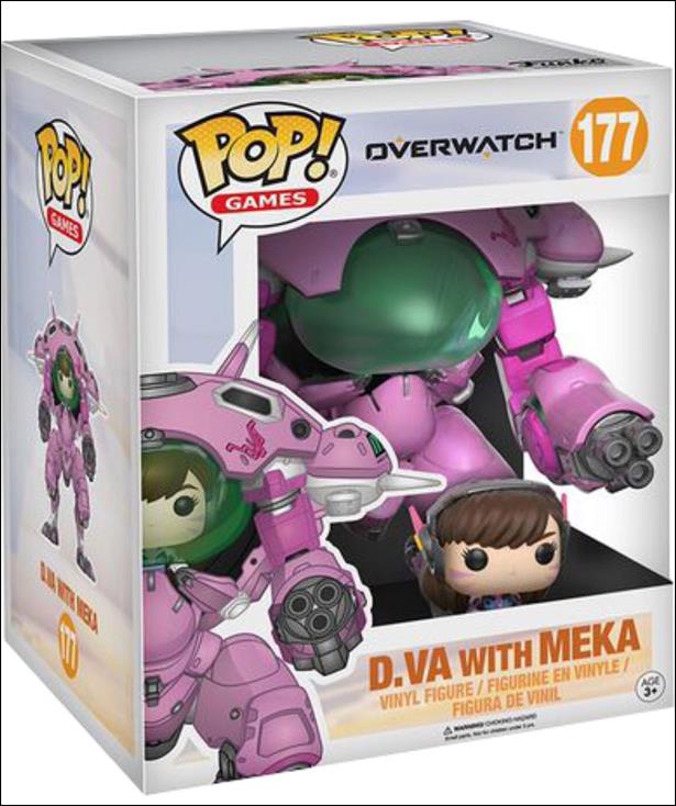 POP! Games figure 177 D.Va with MEKA