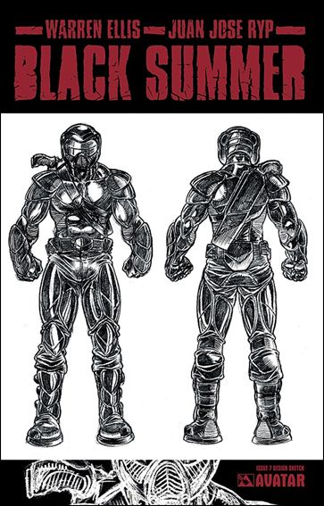 Black Summer issue 7-D Design Sketch Cover