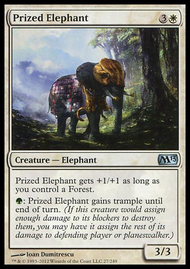 Magic the Gathering: 2013 Core Set (Base Set) card 27 Prized Elephant