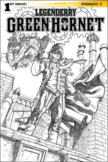 Legenderry Green Hornet issue 1-D Sergio Fernandez Davila 1:25 Black & White Cover