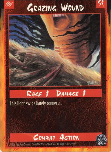 Rage Limited (Base Set) card 114 Grazing Wound 