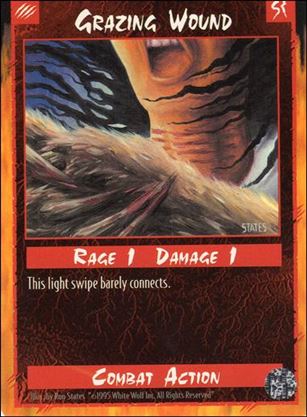 Rage Limited (Base Set) card 114 Grazing Wound 