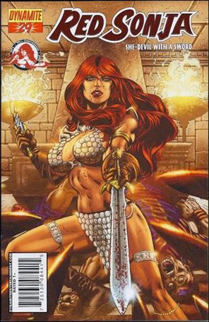 Red Sonja (2005) issue 29-E Ron Adrian Red Foil Cover 1/310