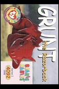 Beanie Babies Series 1 (Base Set) card 83 Grunt the Razorback
