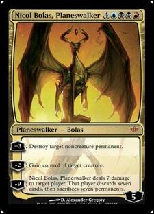 Magic the Gathering: Conflux (Base Set) card 120 Nicol Bolas, Planeswalker