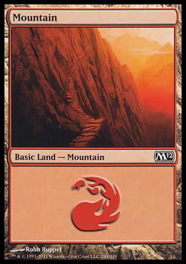 Magic the Gathering: 2012 Core Set (Base Set) card 244 Mountain