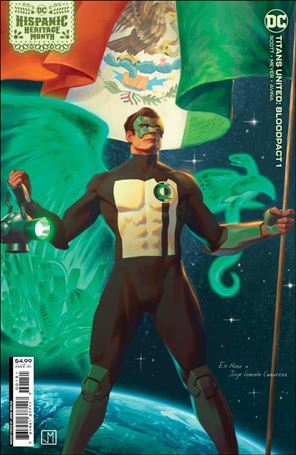 Titans United: Bloodpact issue 1-C J. Molina Hispanic Heritage Month Cardstock Cover
