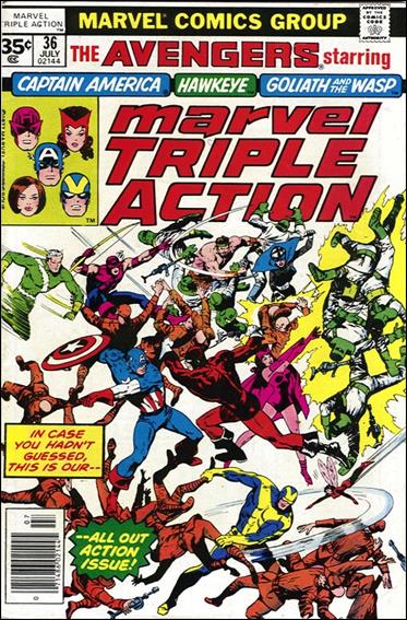 Marvel Triple Action (1972) issue 36-B 35 Cent Price Cover
