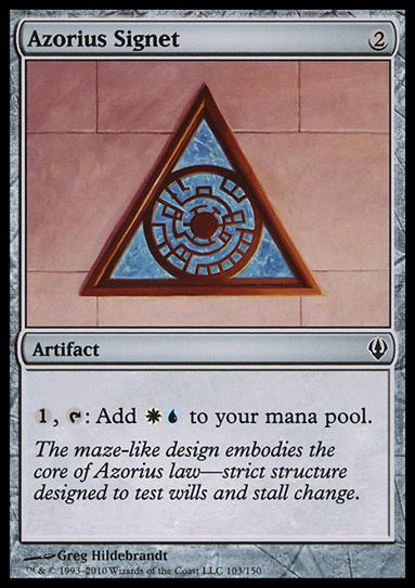 Magic the Gathering: Archenemy (Base Set) card 103 Azorius Signet