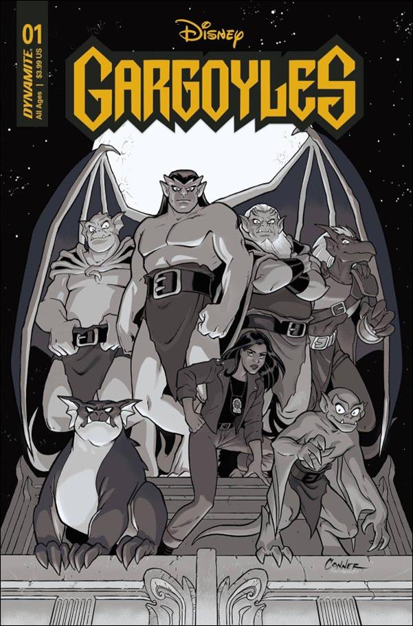 Gargoyles (2022) issue 1-P Amanda Conner 1:75 B&W Cover