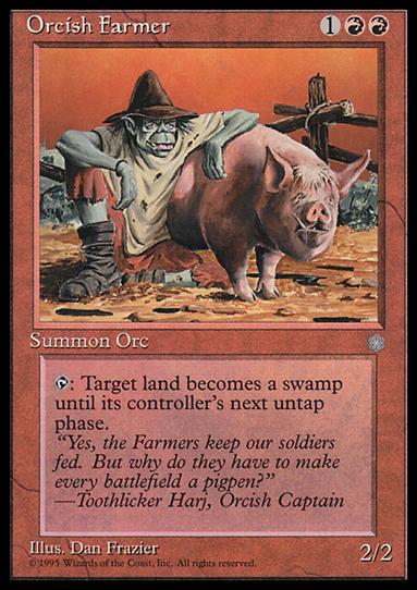 Magic the Gathering: Ice Age (Base Set) card 207 Orcish Farmer