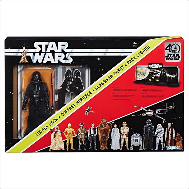 Star Wars: The Black Series: 40th Anniversary (6" Action Figures) figure 1 Darth Vader Legacy Pack w/ Display Stand