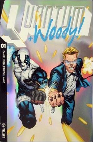Quantum & Woody (2017) issue 1-BD Geoff Shaw “Psychedelic Silver” Foil Cover