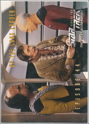 Star Trek: The Next Generation - The Episode Collection Season Two (Base Set) card 188 Up the Long Ladder, Episode 44B