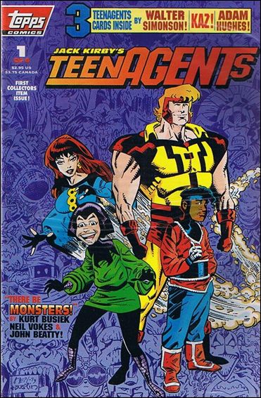 Jack Kirby's Teenagents issue 1 Polybagged with Trading Cards 