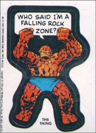 Marvel Super Heroes Stickers (Base Set) card NN34 The Thing - 