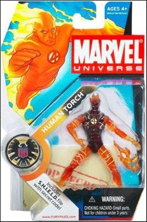 Marvel Universe (Series 1) figure 007 Human Torch (Flames)