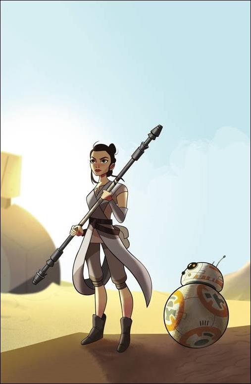 Star Wars Adventures: Forces of Destiny: Rey issue 1-C 1:10 Animation Wraparound Cover