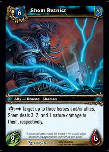 World of Warcraft: March of the Legion (Base Set) card 165 Shem Reznict