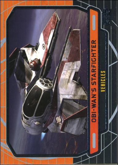 Star Wars Galactic Files (Base Set) card 258 Obi-Wan's Starfighter Vehicles