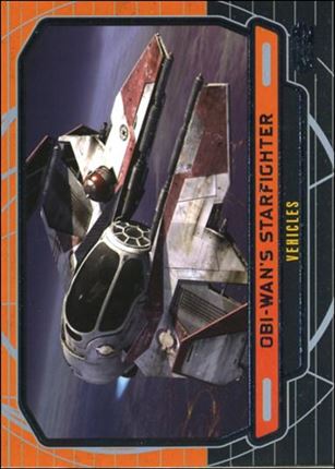 Star Wars Galactic Files (Base Set) card 258 Obi-Wan's Starfighter Vehicles