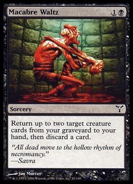 Magic the Gathering: Dissension (Base Set) card 47 Macabre Waltz