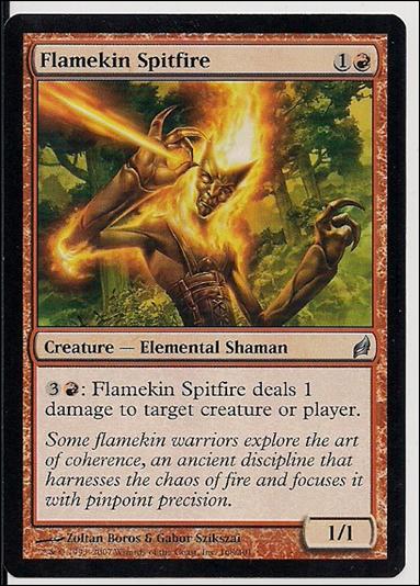 Magic the Gathering: Lorwyn (Base Set) card 168 Flamekin Spitfire