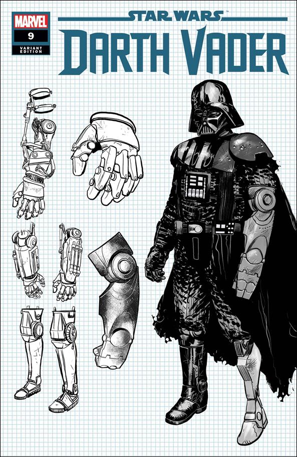 Star Wars: Darth Vader issue 9-C Raffaele Ienco 1:10 Design Cover