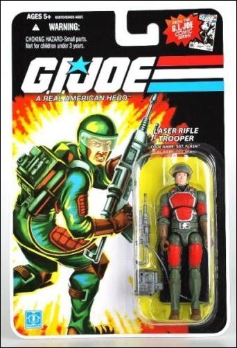 G.I. Joe 25th Anniversary Basic 3 3/4" Action Figures figure 10-B Sgt. Flash (Laser Rifle Trooper - Comic)