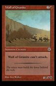 Magic the Gathering: Portal (Base Set) card 155 Wall of Granite