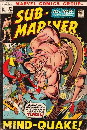Sub-Mariner (1968) issue 43-B UK Price Cover