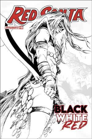 Red Sonja: Black White Red issue 3-J Jonathan Lau 1:15 Black & White Cover