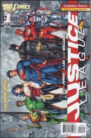 Justice League (2011) issue 1-H Polybagged Lee Cover w/ Digital Copy (2nd Print)