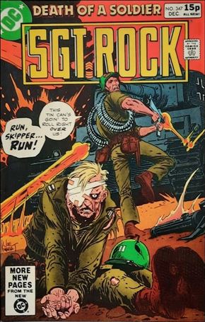 Sgt. Rock (1977) issue 347-B UK Price Cover