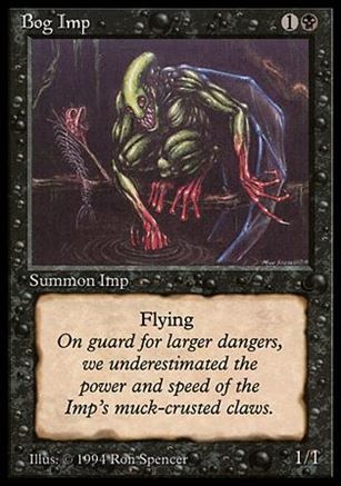 Magic the Gathering: The Dark (Base Set) card 41 Bog Imp
