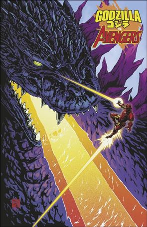 Godzilla vs. Avengers issue 1-G Takashi Okazaki Foil Cardstock Cover