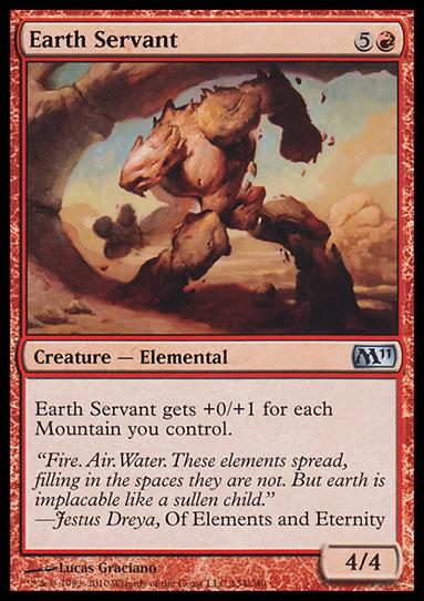 Magic the Gathering: 2011 Core Set (Base Set) card 134 Earth Servant