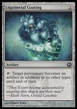 Magic the Gathering: Scars of Mirrodin (Base Set) card 171 Liquimetal Coating