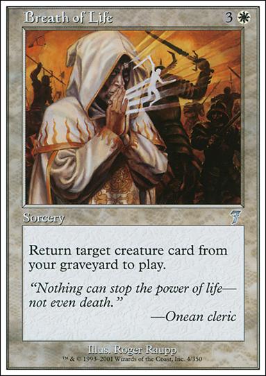 Magic the Gathering: 7th Edition (Base Set) card 4 Breath of Life