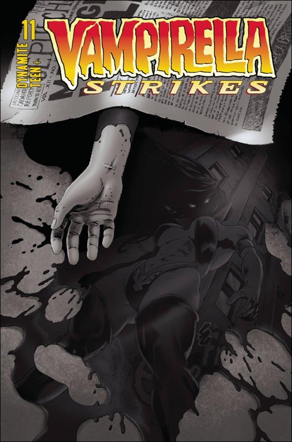 Vampirella Strikes (2022) issue 11-I Jonathan Lau 1:25 B&W Cover