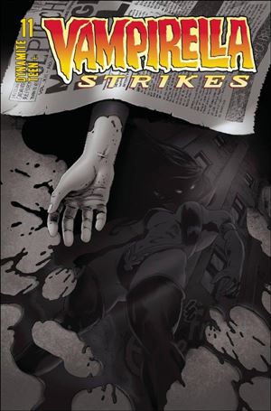 Vampirella Strikes (2022) issue 11-I Jonathan Lau 1:25 B&W Cover