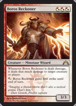 Magic the Gathering: Gatecrash (Base Set) card 215 Boros Reckoner