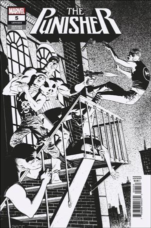 Punisher (2018) issue 5-D Mike Zeck 1:250 Hidden Gem Black and White Cover