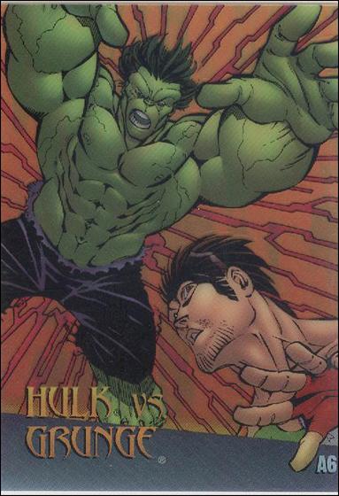 Marvel vs WildStorm (Clearchrome Subset) card A6 Hulk vs. Grunge