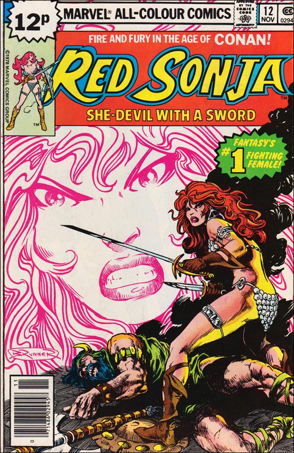 Red Sonja (1977) issue 12-B UK Price Cover
