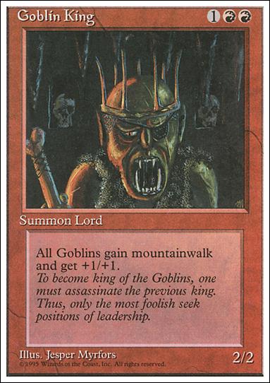 Magic the Gathering: 4th Edition (Base Set) card 198 Goblin King