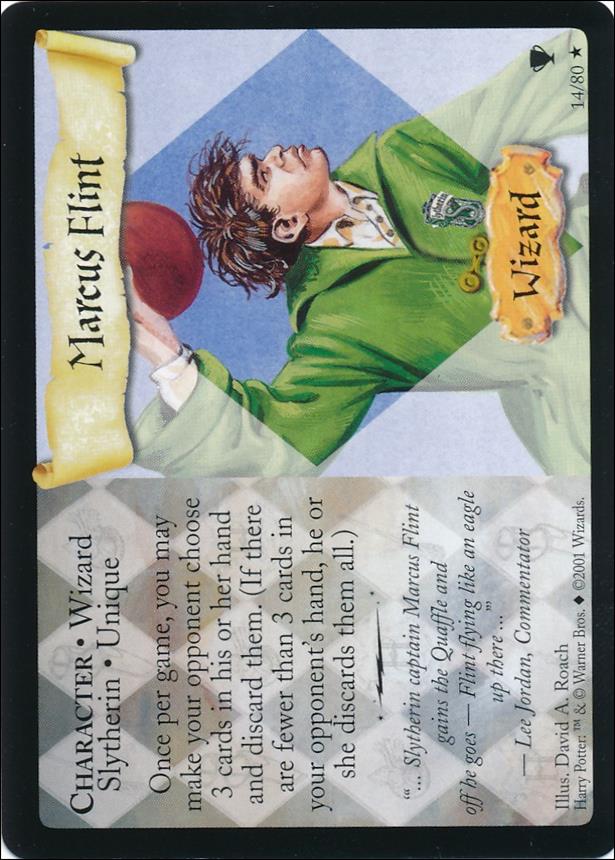 Harry Potter: Quidditch Cup (Base Set) card 14 Marcus Flint