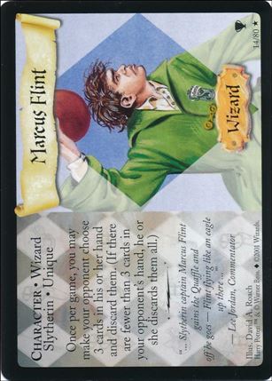 Harry Potter: Quidditch Cup (Base Set) card 14 Marcus Flint