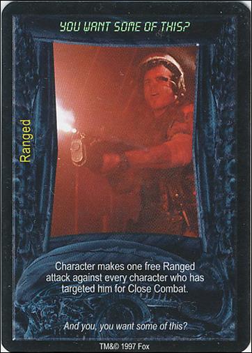 Aliens/Predator (Base Set) card 368 You Want Some of This 