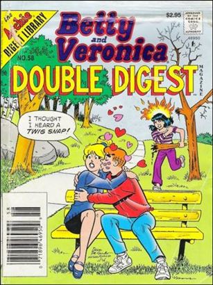 Betty and Veronica Double Digest issue 58-B Canadian Price Cover